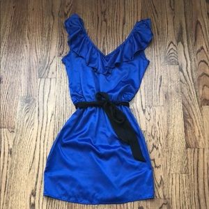 Royal Blue Dress with Tie